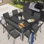 Silla comedor con apoyabrazos aluminio Idaho
