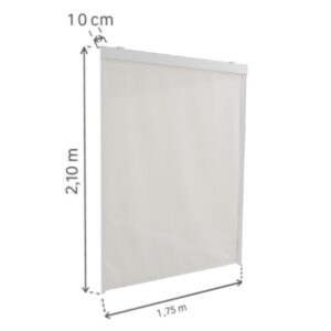 Cortina Lateral 175 para Pérgola Clima Origin Blanca