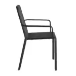 Silla comedor con apoyabrazos aluminio Idaho