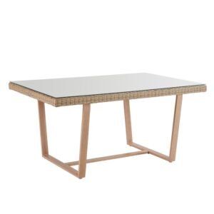 Mesa comedor rectangular Medena 6 puestos