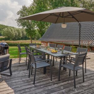 Mesa Comedor Lyra II 4/10 puestos Antracita