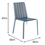 silla idaho azul agata medidas
