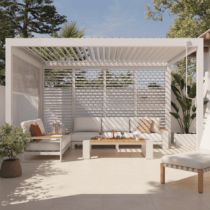 Pérgola Astra Clima Full 3x4 Blanca
