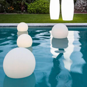 Lámpara Exterior de Piso Buly 40cms Flotante Solar